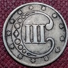 1852 Three Cent Piece 3c Silver Trime Higher Grade Xf  96624