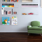 8 Pack Wall Mounted Shelf clear Acrylic Nail Polish Organizer Display  Wall Rack