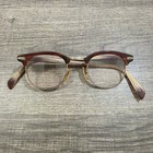 Vintage Coc 1 10 12k Gold Filled Browline Eyeglasses Frame 1950s Red Tortoise 22