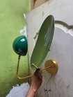 Modern Green Wall Sconce Mid Century Light Brass Dome Wall Lamp Unique Designer