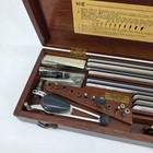 Vintage K e Leroy Lettering Set Keuffel   Esser Drafting Templates Wood Case Box