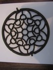Vintage Cast Iron Chimney Flue Stove Pipe Insert Floor Grate