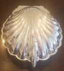 Reed   Barton Silver Clam Scallop Sea Shell Hinged Bowl Lidded Serving New Dish