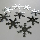 Sequins Silver Snowflakes Loose  100 Pieces