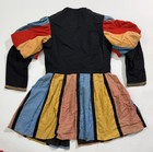 Antique French Theater Costume Dress robe - Red  Mustard  Blue Early 20th C 