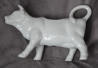 White Porcelain Cow Cream Pitcher 7  X 5 