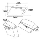 Vivid Black Hard Saddlebags Saddle Bags For Harley Street Road King Glide 94-13