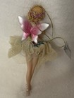 Beautiful Fairy X-mas Ornament With Wings Ballerina Girl Figurine New With Tag