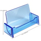 Hq Acrylic Plastic Business Name Card Holder Display Stand  clear Blue 