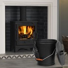5 15 Gallon Ash Bucket W lid Shovel Galvanized Metal Hot Ash Pail For Fireplace