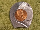 1974 P Cloister Coin Club Error  off-center  Encased Cent Ephrata Pennsylvania
