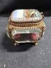 Beveled Glass Antique Jewlery Coffin Box Trinket  Box Chicago 1875
