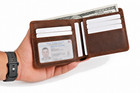 Men s Bifold Genuine Leather Wallet Id Pocket Credit Card Holder Rfid Blocking