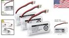 Pack Of 3 Rechargeable 2 4v 800mah Cordless Phone Batteries For Vtech   At t