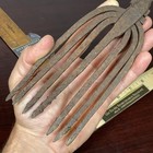 Antique Hand Forged 21    Iron Ice Fishing 3 Tine Prong Spear Gig-fish Eel Frog
