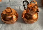 Vintage Copper Tone Aluminum metal  Cream  Sugar Salt  Pepper  Percolator Butter