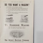 Harrison Wagons Print Advertising 1906 Robert Harrison Co  Do You Want A Wagon 