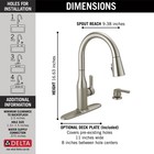 Delta Marca Pull-down Kitchen Faucet Spotshield Stainless-certified Refurbished
