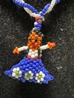 Native American Beadwork Beaded Lady Necklace Dress Souvenir Jewelry Princess