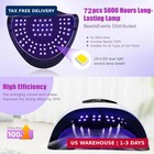 320w Uv Led Nail Lamp  Nail Dryer For Gel Polish With 72pcs Lamp Bead