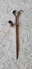 Antique Concave Handle Miners Mining Sticking Tommy Candlestick Holder Unmarked
