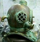 Antique Boston 18  Diving Scuba Divers Us Navy Mark V Marine Anchor Helmet