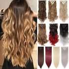 Clearance 8pieces Clip In 100  Real Hair Extensions Full Head As Human Hair Us