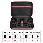 Battery Organizer Case With Tester  Storage Holder For Batteries  Garage Box