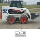 Bobcat 763 Skid Steer Loader Striped Side Premium Vinyl Decals - Equipment Decal