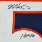 Framed Signed Mike Singletary Hof 35x39 Chicago Blue Jersey Jsa Coa
