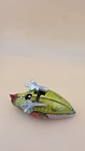 Vintage Green Bird Tin Metal Litho Wind Up Toy Made In China Retro Reproduction