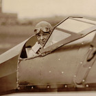 Vintage Original 1930s 10x8  Photo  Amelia Earhart In Cockpit Beech-nut Autogyro