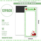 12 Packs Magnetic Notepads For Refrigerator Monthly Grocery Magnetic List Set To