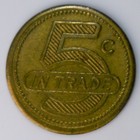 Trade Token Fort Hood Texas Ncoom Nco Open Mess Good For 5 Cents K801