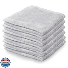 Natemia Organic Baby Washcloths - 10 x10  Soft Cotton Baby Towels - Pack Of 6