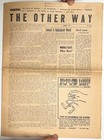1971 The Other Way No 1 Only Issue Jewish Labor Bund Thomas Waskow Nyc Newspaper