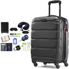 Samsonite Omni Hardside Luggage 20  Spinner Black   10pc Luggage Accessory Kit