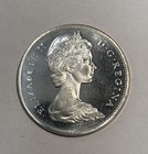 1965 Canada Silver  1 Dollar Coin  Proof Like   small Beads  Blunt 5  Enn Coins