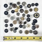 Huge Lot Of Antique Vintage Buttons For Work Clothes Sew Through Craft Project