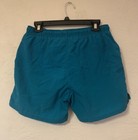 Vtg 90   s White Sierra Mens M Swim Trunks Lined Colorful Turquoise Gorpcore Baggy