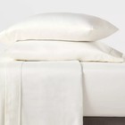 Queen 400 Thread Count Performance Fitted Sheet Sour Cream - Threshold  Cotton