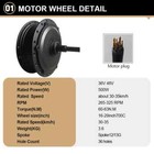 Electric Bike Conversion Kit 36v 48v 500w Rear Wheel Drive Brushless Hub Motor
