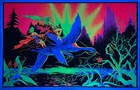 Come Fly Away With Me Original 1972 Black Light Poster 28 X 38