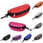 Portable Hard Sunglasses Case Eva Zipper Eyeglasses Protector Pouch W  Carabiner