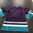 Vintage Anaheim Mighty Ducks Jersey Mens Large Disney 90s Ccm Nhl Eggplant