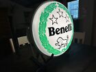 Vintage 1970 s Benelli Motorcycles And Firearms Double Sided Dealership Sign