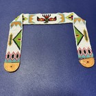 Vintage 1950 s Or 60 s Native American Handmade Thunderbird  Beaded 18  Belt