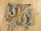 2 Cast Iron Mermaid Brackets Garden Braces Shelf Bracket Corbel Beach Nautical