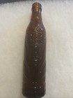Rare Vintage Original 1920s Chocolate Soldier Embossed Soda Drink Bottle Nice 