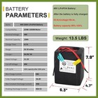48v 20ah Lithium Lifepo4 Ebike Battery Pack For 1000w Motor Scooter 40a Bms
